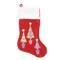 Northlight 20" Red and White Embroidered Velveteen Cuff Christmas Tree Stocking